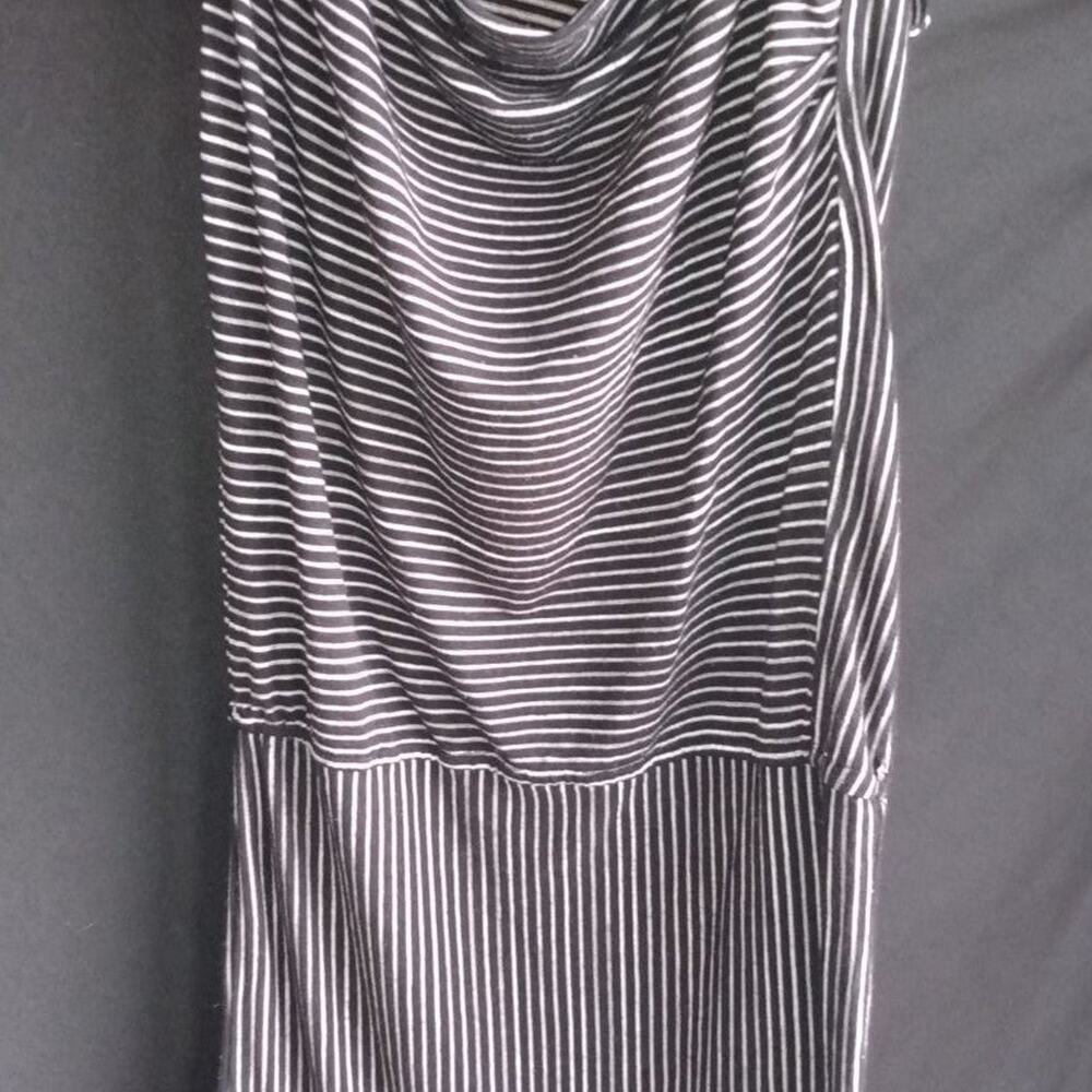 XS Black & White Striped Dress
